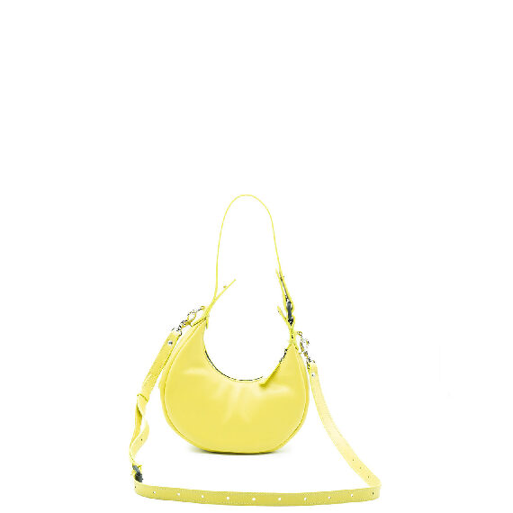 Glenda small<br />Borsa spicchio gialla